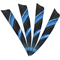 MILAEM 50 Piezas Plumas de Flecha Tiro con Arco 4 Inch Fletches Naturales Fletching para DIY Flechas de Caza Alas…